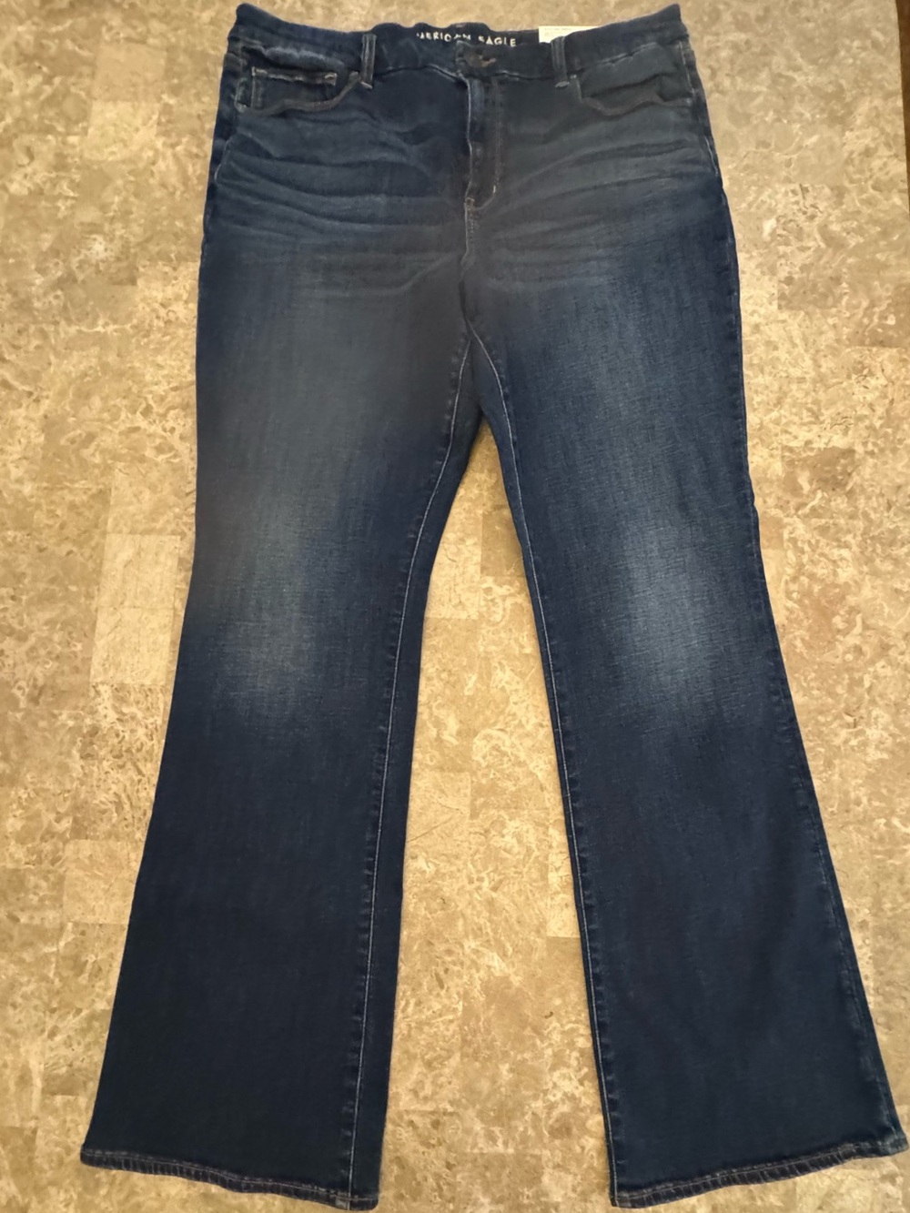 American Eagle Outfitters Size 18Long Women’s Curvy Skinny Kick Jeans High Rise